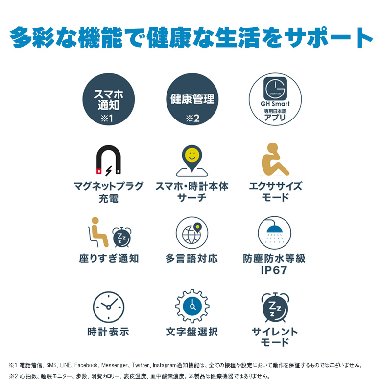 スマートウォッチ スリムタイプ 睡眠モニター 体温測定 健康管理 スマートウォッチ スリムタイプ 睡眠モニター 体温測定 健康管理