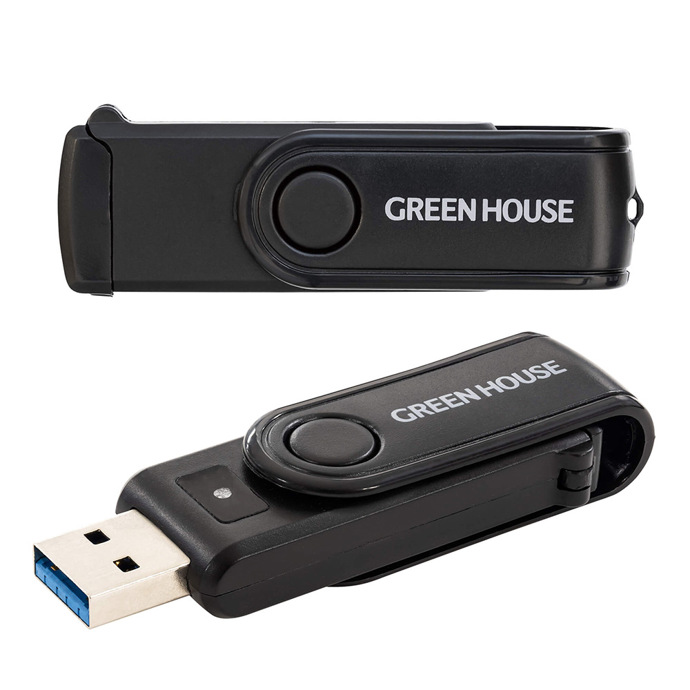 SD/microSD カードリーダ カードライタ 回転式キャップ USB3.0